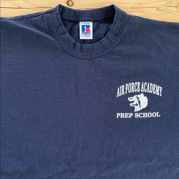 Vintage 90’s Russell Athletic Air Force Academy Prep School Tshirt - Picture 2 of 7